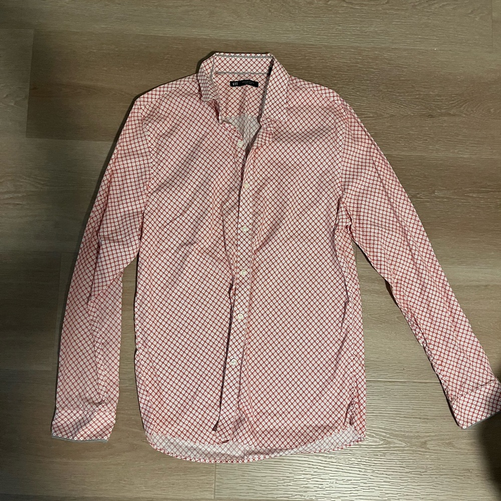 Saks Men's Red Checkered Shirt